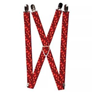 Flower Floral Pattern Suspenders